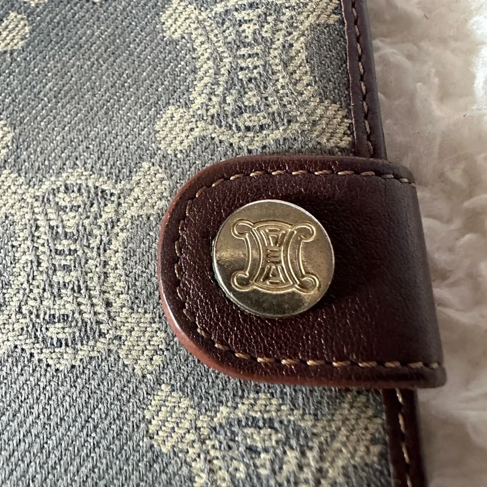 Ultra Rare Celine Denim Popularity Macadam Long Wallet Japan Exclusive - Picture 3 of 12